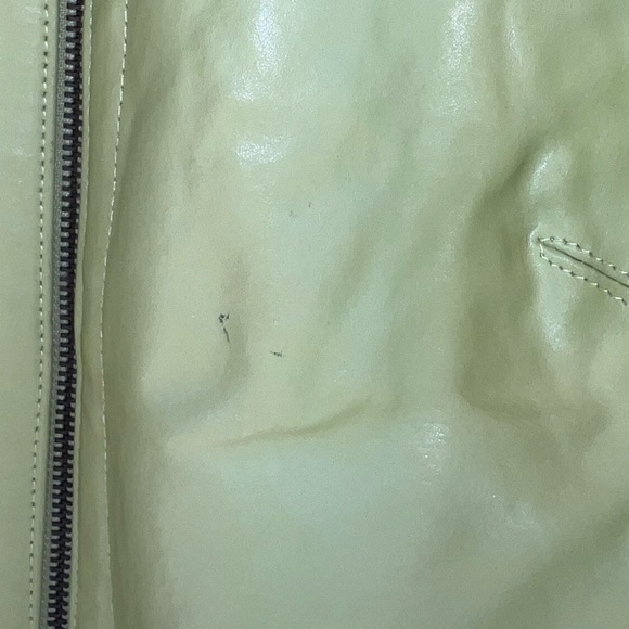 COPY - Vintage Modern Images Green 100% Leather Jacket - Picture 7 of 7